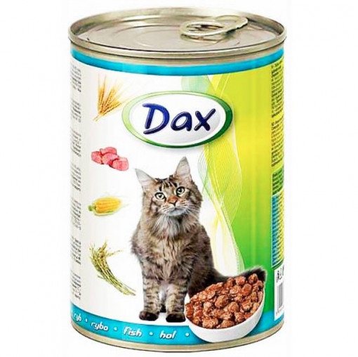 Conserva Dax, pentru Pisici, 415 g, cu Peste