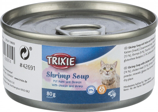 Hrana Pentru Pisici, Supa De Creveti Si Pui, 80 g, 42691