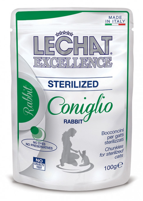 Hrana Umeda Lechat Excelence 100 g Cat Steril, Iepure