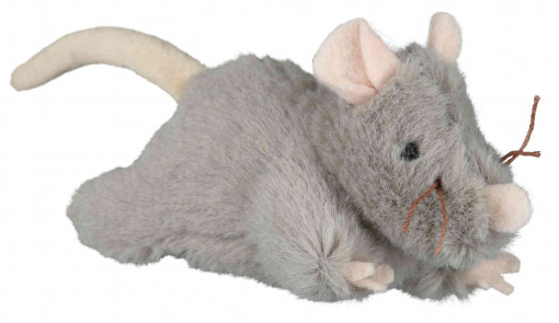 Jucarie Soricel Plush cu Catnip si Sunet, 15 cm, 45788