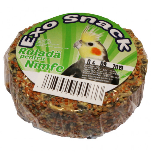 Exo Snack Rulada pentru Nimfe 70 g 641022