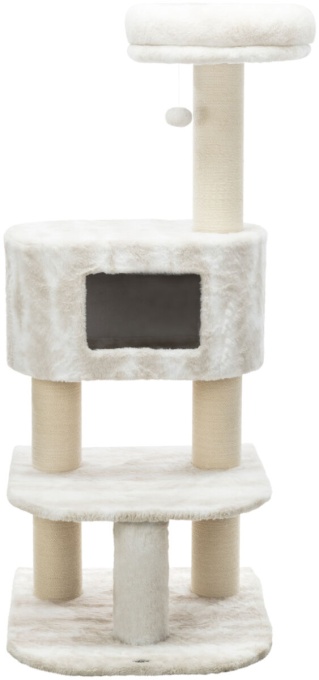 Ansamblu Cat Tree Nelli, 58x58x140, Alb/Taupe, 44429