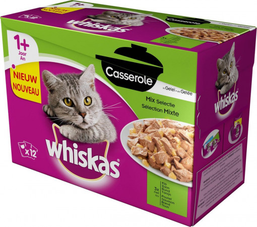 Hrana Umeda pentru Pisici 12*100G Mix Casserole