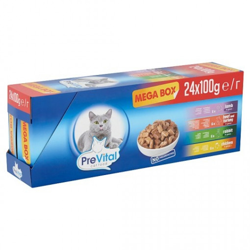 Prevital Cat 24 x 100 g, Megabo x , Mi x
