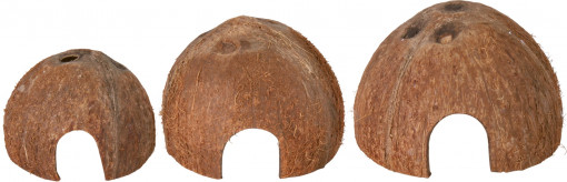 Casute din Cocos pentru Rozatoare, Set 3 buc, 8/10/12cm, 76160