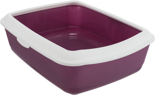 Litiera 37 x 15 x 47 cm, Bordo cu Alb, 40183