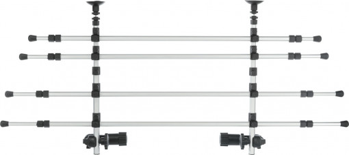 Grilaj Auto Pentru Caini 96–163 cm/ 34–48 cm Argintiu/Negru 13171