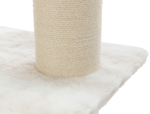 Ansamblu Cat Tree Nelli, 58x58x140, Alb/Taupe, 44429 - Img 3