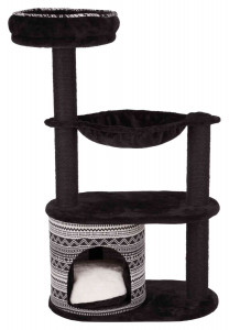Ansamblu Giada, cu Sisal, cu Hamac, 112 cm/ 65 × 38 cm, Negru/Alb, 43466 - Img 10