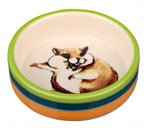 Castron Ceramic Comic-Hamster, 80 ml/8 cm, Multicolor/Crem