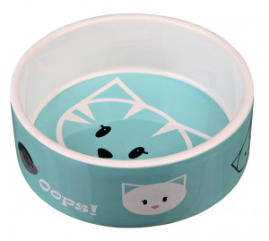 Castron Ceramic Mimi, Pentru Pisici, 0.3 l/12 cm, Diverse Culori - Img 2