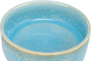 Castron Ceramic, Pentru Caini, 0.9 l/16 cm cm, Albastru, 25113 - Img 2