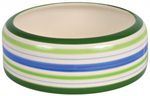 Castron Ceramic Pentru Iepuri, 500 ml/16 cm, Multicolor/Crem