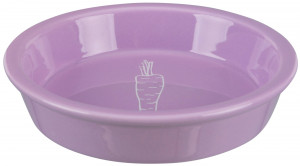 Castron Ceramic Pentru Iepuri, Cu Motiv Morcov, 200 ml/ 14 cm, Diverse Culori - Img 5