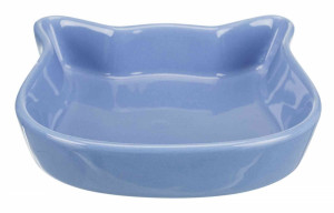 Castron Ceramic pentru Pisici, Diverse Culori, 0.25 l/12 x 12 cm, Culoare Simplu