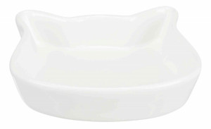 Castron Ceramic pentru Pisici, Diverse Culori, 0.25 l/12 x 12 cm, Culoare Simplu - Img 4