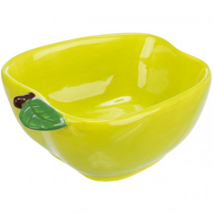 Castron Ceramic pentru Rozatoare, Forma Mar, 180 ml / 12 x 11 cm, Galben