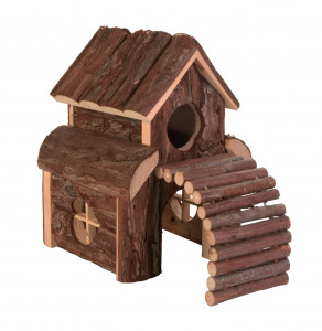 Casuta pentru Rozatoare, Finn, Lemn, 13 x 20 x 20 cm, Maro