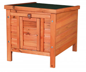 Casuta pentru Rozatoare, Lemn, 42 x 43 x 51 cm, Maro - Img 3