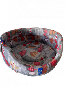 Cos Burete Textil Rotund 40cm Diverse Culori - Img 2