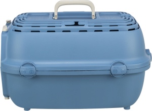 Cusca de Transport Relax, XS, Plastic, 32 x 30 x 48 cm/Pana la 6 kg, Culoare Albastru - Img 3