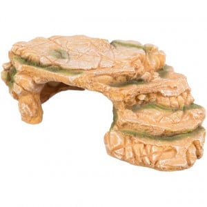 Decor Pentru Terariu/Acvariu, Platou Stanca Cu Pestera, 25 x 8 x 18 cm