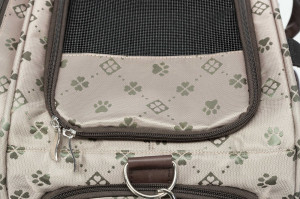 Geanta de Transport, Maxima, Extensibila, 33 x 32 x 54 cm, Pana la 8 kg, Bej/Maro - Img 9