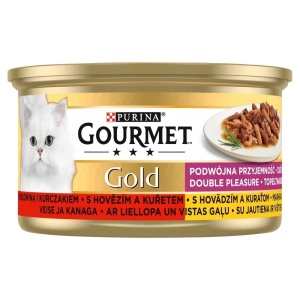 Gourmet Gold cu Pui si Vita, 85 g