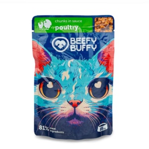 Hrana Umeda Pentru Pisici, cu Pasare, 85 g