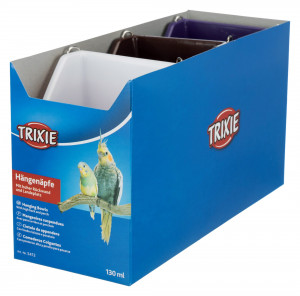Hranitor Plastic pentru Pasari, 130 ml/8 x 7 cm, Diverse Culori - Img 2