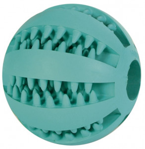 Jucarie Caini, Denta Fun, Minge, Cauciuc, Dimensiune ø 7 cm