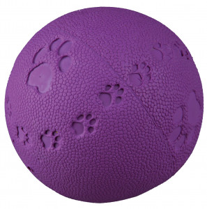 Jucarie Caini, Minge cu Sunet, Cauciuc, Culoare Roz, Dimensiune ø 6 cm - Img 3