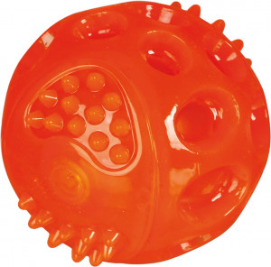 Jucarie Caini, Minge Luminoasa, Culoare Roz, Dimensiune ø 6 cm - Img 3