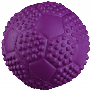 Jucarie Caini, Minge Sport cu Sunet, Cauciuc, Lime, Dimensiune ø 5.5 cm