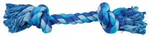 Jucarie Caini, Sfoara cu 2 Noduri, Multicolor, Dimensiune 40 cm