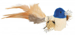 Jucarie Pasare Plush cu Pene, 8 cm, 45765