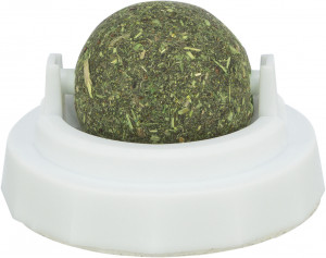 Jucarie Pentru Pisici, Minge Catnip Cu Suport, 5 cm