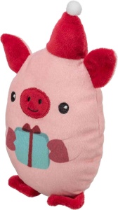 Jucarie Xmas Porc de Craciun, Plush, 19 cm, 92601 - Img 2