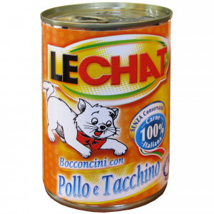 Lechat Conserva pentru Pisici Pasare, Curcan, 400 g
