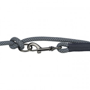 Lesa Coarda Soft, Reglabila, S-XL, 2.00 m/ø 10 mm, Diverse Culori, Culoare Negru/Gri - Img 4