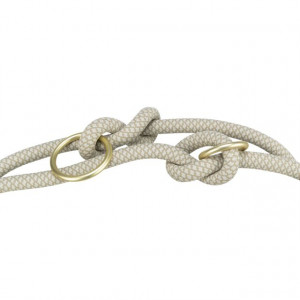 Lesa Coarda Soft, Reglabila, S-XL, 2.00 m/ø 10 mm, Diverse Culori, Culoare Gri/Gri Deschis - Img 2