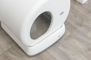 Litiera Cu Autocuratare Pentru Pisici 53 x 55.5 x 52 cm Alb - Img 3