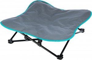 Pat Camping pentru Caini, Bej/Negru, Dimensiune 88 x 32 x 88 cm/Pana la 35 kg - Img 8