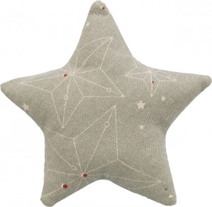 Perna Pentru Pisici, Xmas Stea, 10 cm, Bej/Natural, 92527