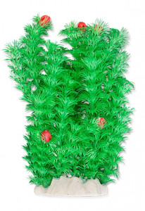 Planta Artificiala Pentru Acvariu, 20 cm, Verde/Rosu