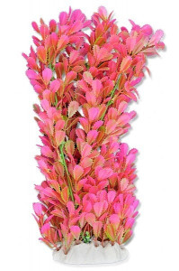 Planta Artificiala Pentru Acvariu, 40 cm, Verde/Roz