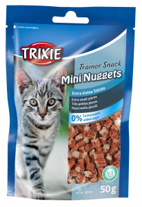 Recompense Pentru Pisici, Premio Trainer, Mini Nuggets Cu Peste/Pui/Catnip, 50 g