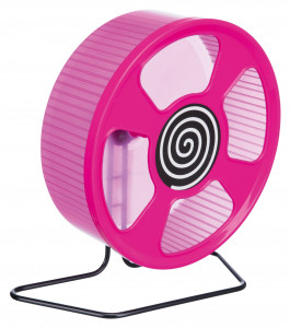 Roata De Alergare Pentru Rozatoare, Cu Suport, Plastic, 20 cm, Diverse Culori