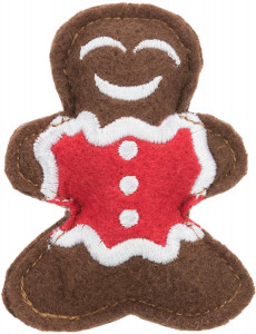 Set 2 X Jucarii Pentru Pisici, Xmas, Elan Si Turta Dulce, 8 cm, 92548 - Img 5