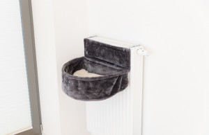 Sezlong pe calorifer XXL plush, 55 x 15 x 36 cm, gri, 43138 - Img 7